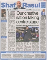 Our Creative nation taking centre stage and thats despite Brexit pantomime
